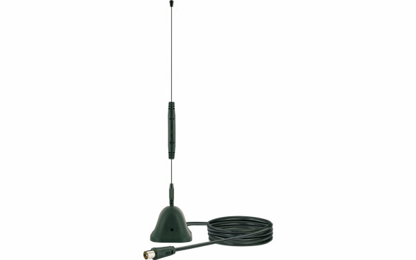 Antenne tige DVB-T2 Schwaiger avec base magnétique (active)