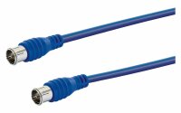 Schwaiger flexibles SAT Koaxialkabel mit F Quick Stecker 10 m