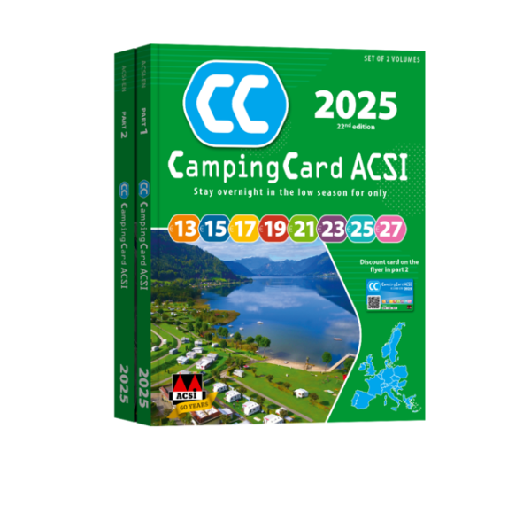 CampingCard ACSI 2025, en anglais