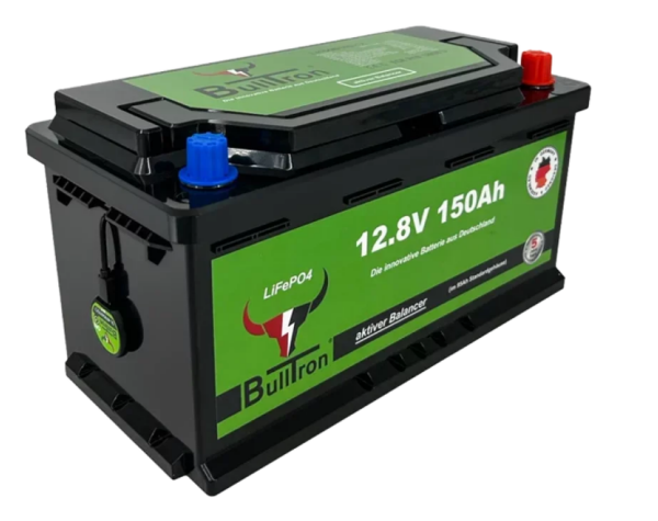 BullTron Batterie 150Ah LiFePO4 12,8V Akku mit 100A BMS
