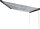 FIAMMA roof awning kit F80 S suitable for Fiat Ducato 400 x 250 cm cloth color royal grey housing color deep black
