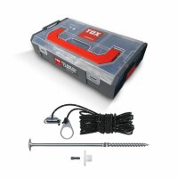 Kit de haubanage TOX 6 x vis à tête plate,...