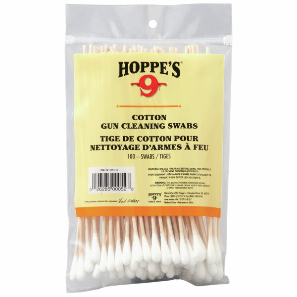 Hoppes Gun Cleaning Swabs