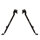 Firefield Scarab Two-Piece M-Lok Bipod, Height 228-304 mm