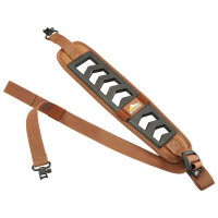 Featherlight Rifle Sling brown with Swivels