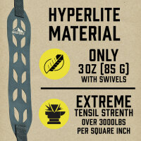 Featherlight Minimalist Rifle Sling black, with Swivels