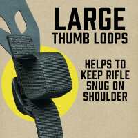 Featherlight Minimalist Rifle Sling black, with Swivels