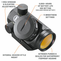 1x25 Trophy TRS-25 Red Dot 3 MOA, Matt
