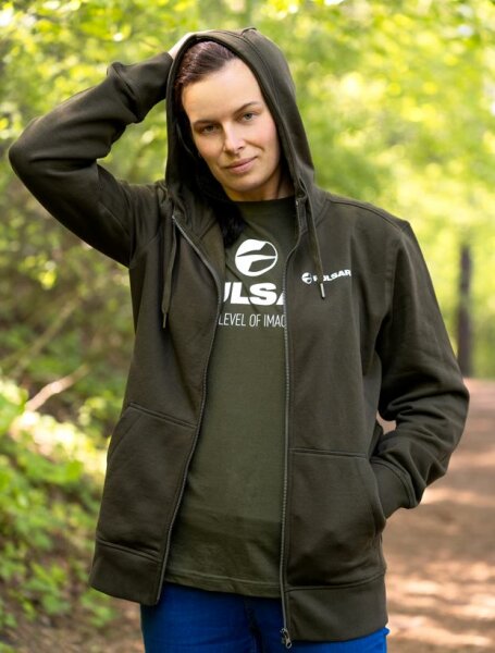 Pulsar Hoodie with Zipper olive, XXXL