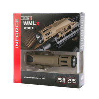 Inforce WMLx White, Gen2, 800 lumen, Rifle, FDE (Flat Dark Earth)