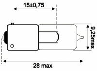 Jahn Glühlampe H6W 6W BAX9s *Longlife*