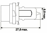 Jahn Glühlampe Halogen B10d 12V 3W