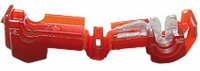Kabelabzweigkl. rot f. Flachstecker