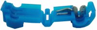 Kabelabzweigkl. blau f. Flachstecker