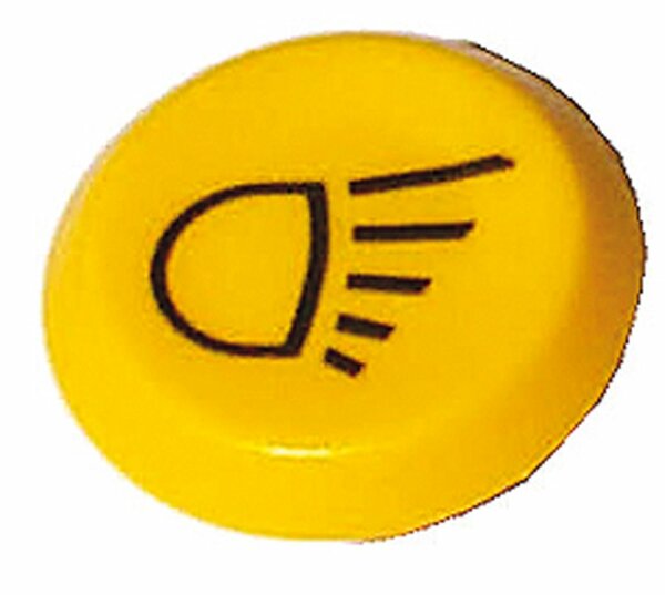 Pneutron Emblème "feu de travail jaune"