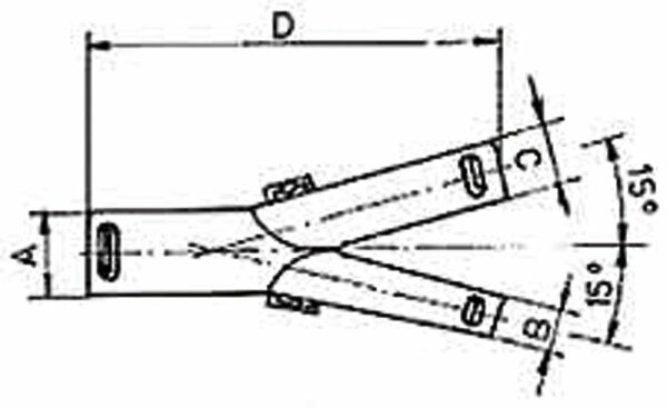 Verteilstücke schwarz f. Polyflex