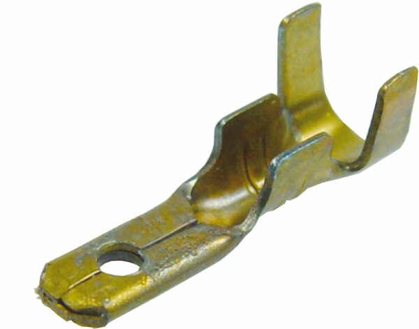 Fiches plates mâles non isol. 2.8/0.8mm