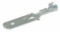 Flachsteckzunge versilbert mit Rastnase 6.3 mm