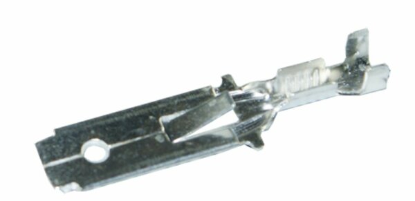 Flachsteckzunge verzinnt mit Rastnase 6.3mm