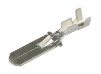 Flachsteckzunge versilbert mit Rastnase 6.3mm