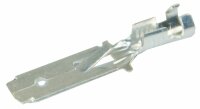 Flachsteckzunge versilbert mit Rastnase 6.3 mm