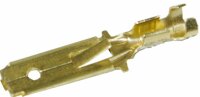Flachsteckzunge Messing mit Rastnase 6.3mm