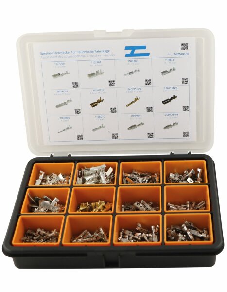 Sortiment Spezial-Flachstecker für ital. Fahrzge