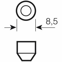 Philips LED-Soffittenglühl. 24 V 1 W 11 x 41