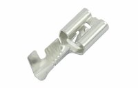 Flachsteckhülsen verzinnt mit Rastnase 6.3 mm