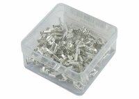 Flachsteckhülsen verzinnt mit Rastnase 6.3 mm