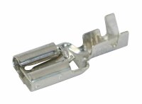Flachsteckhülsen verzinnt mit Verriegelung 6.3mm