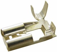 Fahnen-Flachsteckhülsen versilbert 6.3mm