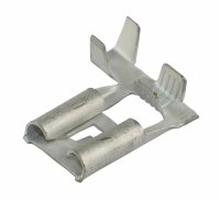 Fahnen-Flachsteckhülse blank 8mm m. Nase
