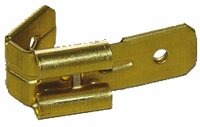 Abzweigstecker Messing 6.3mm