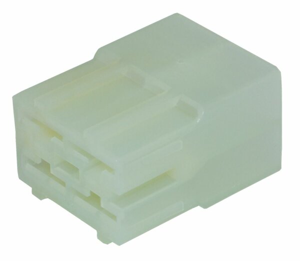 Flachsteckgehäuse 4-pol männl.
