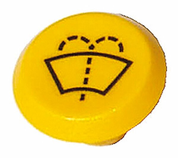 Pneutron Emblème "lave pare-brise jaune"