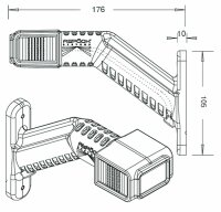 Aspöck - Superpoint IV LED-Umrissleuchte 12/24 V rechts