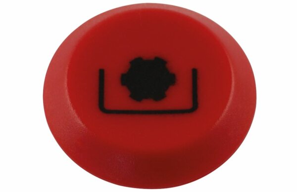 Pneutron Emblem "Zapfwelle aus" rot