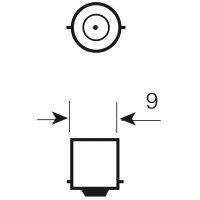 Osram Glühlampe BA9s 12V 4W