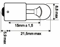 Osram Glühlampe BA9s 24V 4W HD