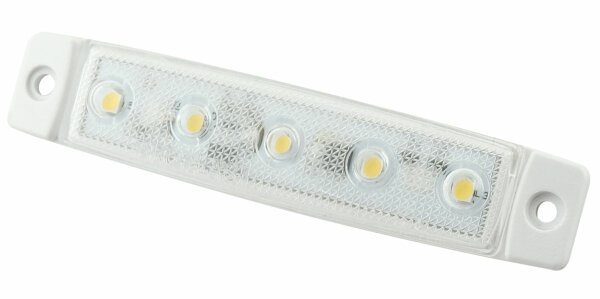 Proplast - LED Positionsl. weiss PRO-FLAT 12/24 V weisses Gehäuse