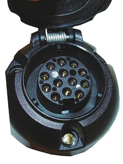 Prise 13 pôles 12V avec 2x interrupteur micro