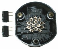 Prise 13 pôles 12V avec 2x interrupteur micro