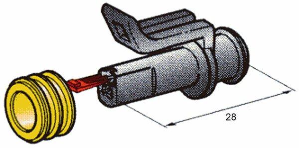 Buchsengehäuse SUPERSEAL 1.5, 1-pol