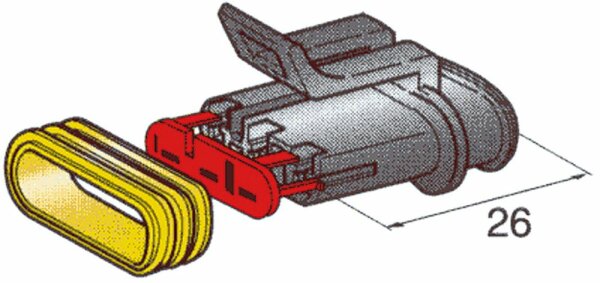 Buchsengehäuse SUPERSEAL 1.5, 3-pol