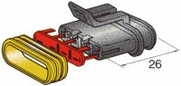 Buchsengehäuse SUPERSEAL 1.5, 4-pol