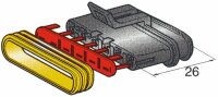 Buchsengehäuse SUPERSEAL 1.5, 6-pol
