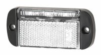 LED-Positionsleuchte 12/24V weiss, Gehäuse schwarz