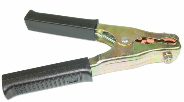 Pinces de charge noir 500 A. avec tresse -