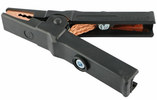 Ladezange schwarz 1000A vollisol. Masseband +